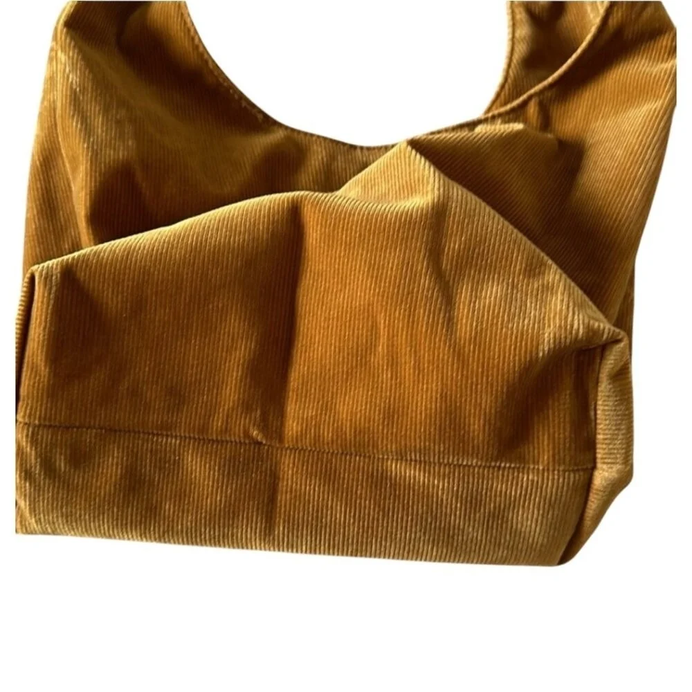 Merit Beauty Signature Cosmetic Makeup Bag Corduroy Tie Top Pouch Minimalist